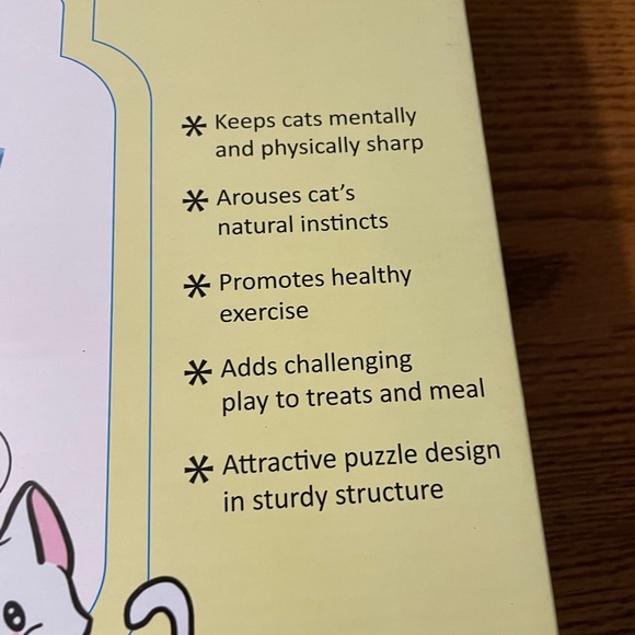 Cat cardboard puzzle box - Picture 5 of 12